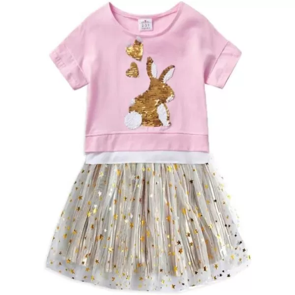 VIKITA Toddler Girls Dresses Sequin Heart Short Sleeve Girl Dress for Kids 38 Years S3930SK211 3TVIKITA Toddler Girls Dresses Sequin Heart Short Sleeve Girl Dress for Kids 38 Years S3930SK211 3T