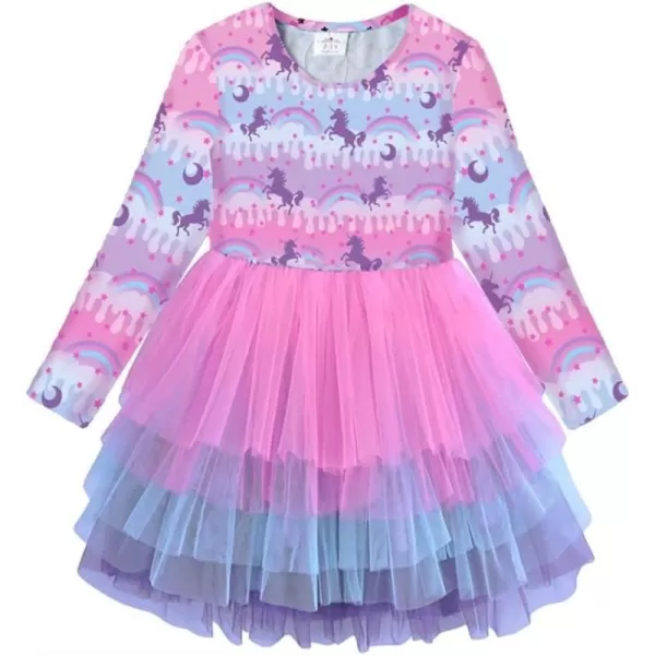 VIKITA Toddler Girls Dresses Winter Long Sleeve Tutu Party Dress for Girl 212 Years Xmas GiftLh4220