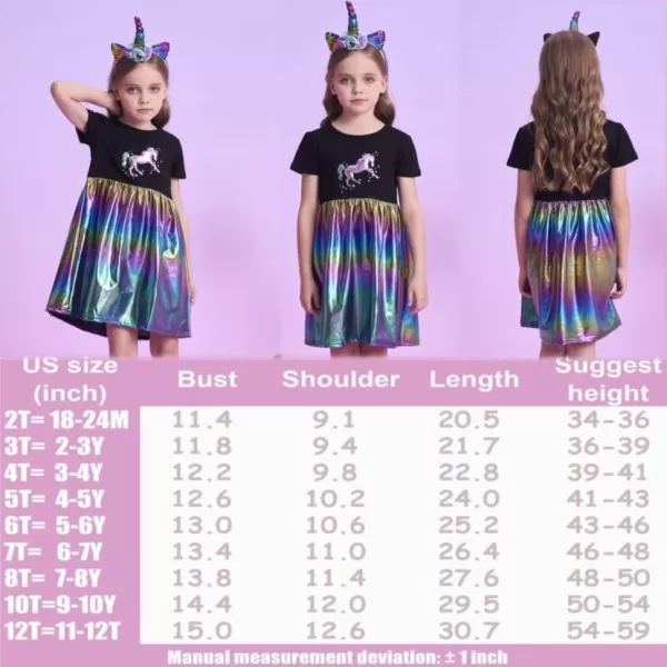 VIKITA Girls Dresses Black Winter Clothes Sparkling Long Sleeve Outfits for Little Kids 212 Years Birthday GiftsAlh5756