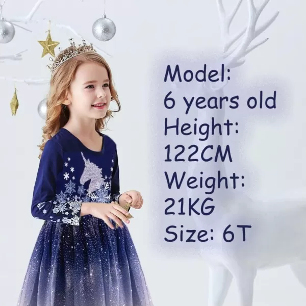 VIKITA Girls Dresses Winter Long Sleeve Party Gifts for Girls 37 YearsBlh4111