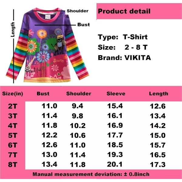 VIKITA girls clothes toddler outfits  little kids shirts  leggings winter fashion clothing sets cute birthday giftsFl3666