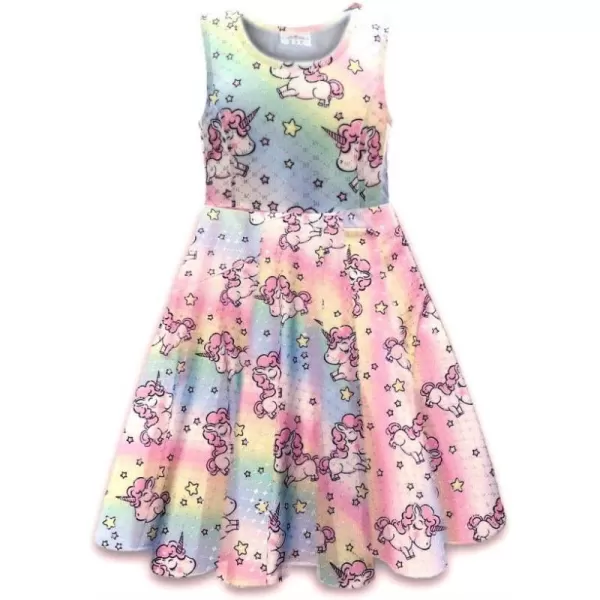 VIKITA Girls Dresses Sleeveless Summer Girls Clothes Sundress for Kids 212 YearsJx0983