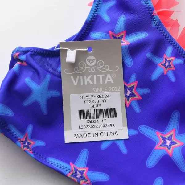 VIKITA Girls Swimwear Summer One Pieces Swimsuit Beach Sport Swimwear Bathing SuitsSm024