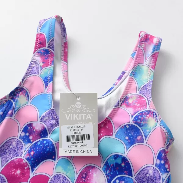 VIKITA Girls Swimwear Summer One Pieces Swimsuit Beach Sport Swimwear Bathing SuitsSm029