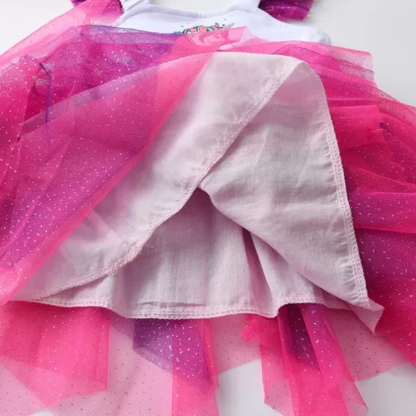 VIKITA Toddler Girls Dresses Summer Sleeveless Polyester Tutu Dresses for Girls 312 YearsBsh4857