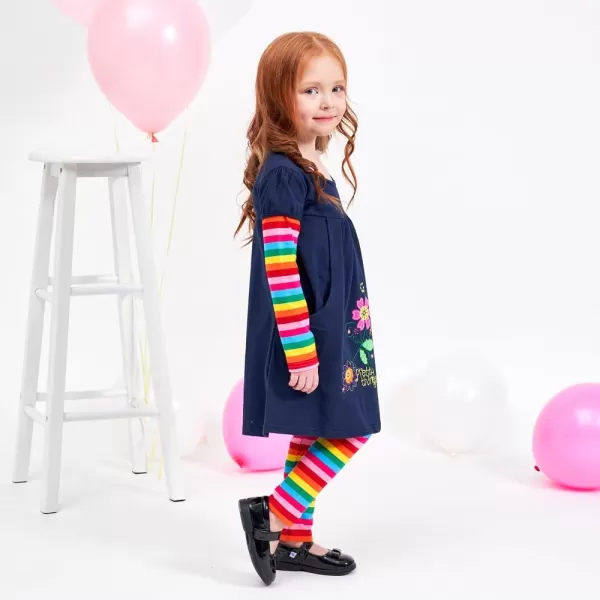 VIKITA Toddler Girls Dresses Winter Long Sleeve Girl Casual Clohtes for Kids 212 Years Xmas GiftClh5802