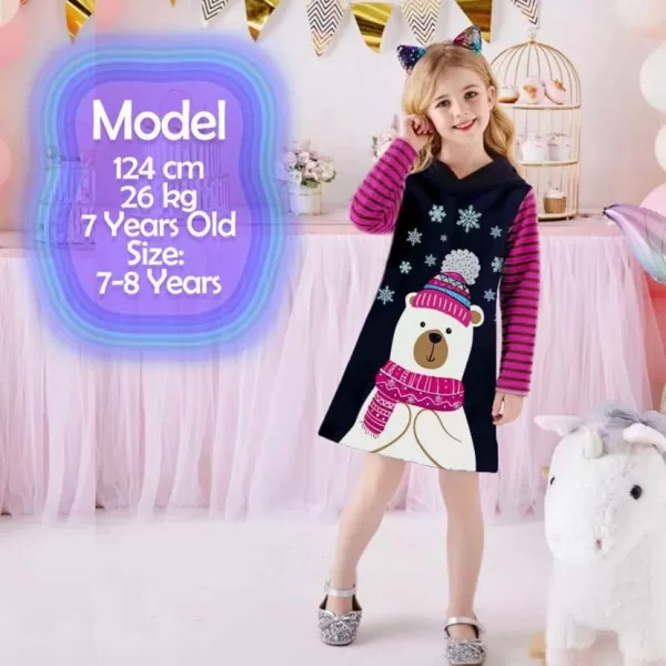 VIKITA Winter Toddler Girl Clothes Long Sleeve Girls Dresses for Kids 212 YearsAlh7606