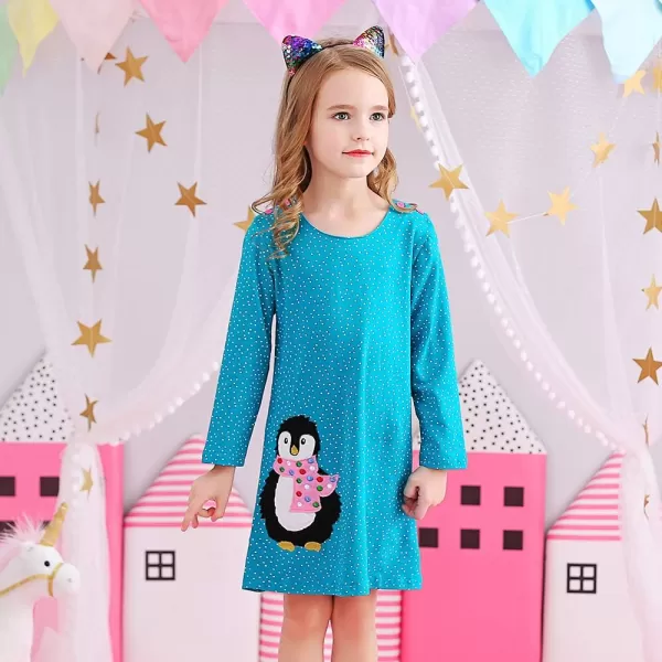 VIKITA Winter Toddler Girl Clothes Long Sleeve Girls Dresses for Kids 212 YearsJm7735