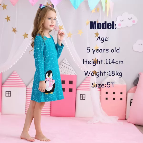 VIKITA Winter Toddler Girl Clothes Long Sleeve Girls Dresses for Kids 212 YearsJm7735