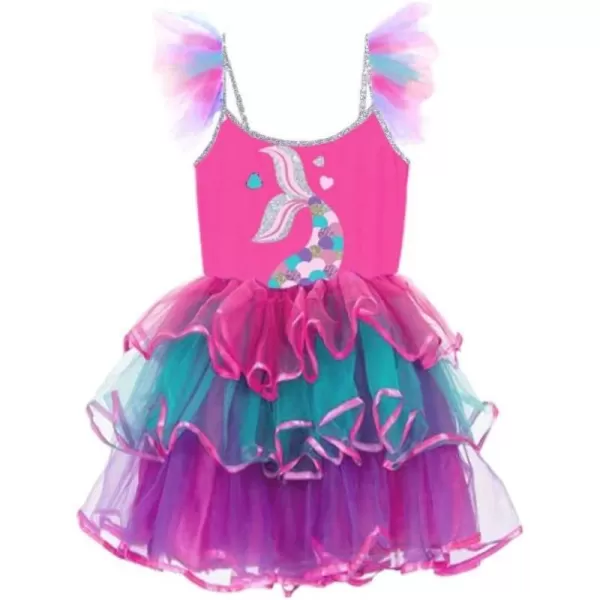 VIKITA Toddler Girls Dresses Summer Sleeveless Polyester Tutu Dresses for Girls 312 YearsSh4001