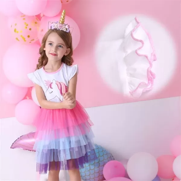 VIKITA Toddler Flower Girl Dress Summer Sleeveless Polyester Tutu Dresses for Girls 37 Years KneeLengthBsh4590