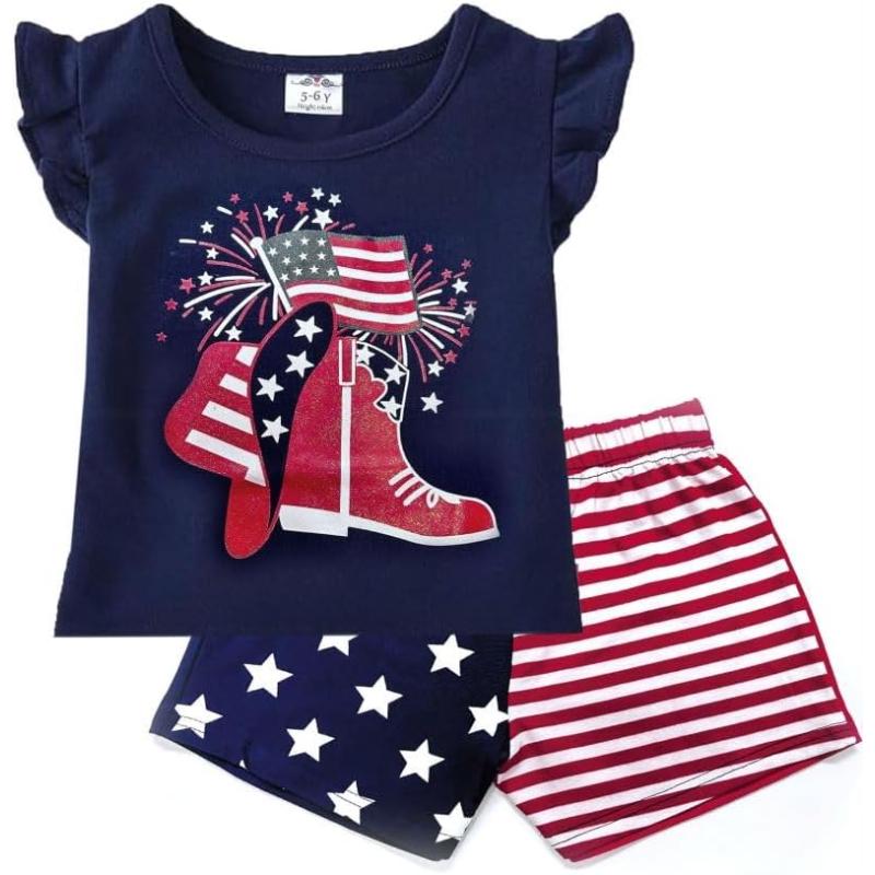 imageVIKITA girls summer clothes toddler tshirts ampamp shorts clothing sets cute birthday gifts for little kidsBps5409