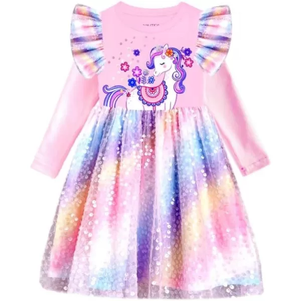 imageVIKITA Girls Dresses Winter Party Tutu Dress for 212 Years KidsPink