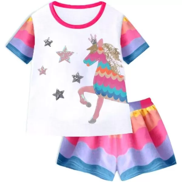 imageVIKITA girls summer clothes toddler tshirts ampamp shorts clothing sets cute birthday gifts for little kidsBps3600