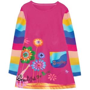 imageVIKITA Toddler Girls Dresses Winter Long Sleeve Girl Casual Clohtes for Kids 212 Years Xmas GiftBlh7666