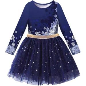 imageVIKITA Toddler Girls Dresses Winter Long Sleeve Tutu Party Dress for Girl 212 Years Xmas GiftBlh4583