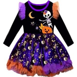 imageVIKITA Toddler Girls Dresses Winter Long Sleeve Tutu Party Dress for Girl 212 Years Xmas GiftLh2120
