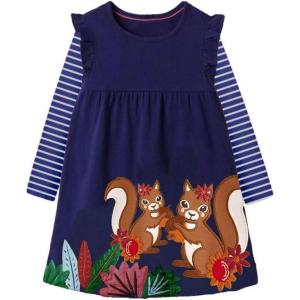 imageVIKITA Winter Girls Dresses Toddler Girl Clothes Long Sleeve School Outfits for Kids 212 YearsAlh5821