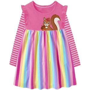 imageVIKITA Winter Girls Dresses Toddler Girl Clothes Long Sleeve School Outfits for Kids 212 YearsAlh5822
