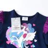 imageVIKITA Girls Dresses Winter Long Sleeve Birthday Party Tutu Dresses for Girls 312 YearsBlue Purple