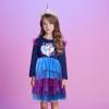 imageVIKITA Girls Dresses Winter Long Sleeve Birthday Party Tutu Dresses for Girls 312 YearsBlue Purple