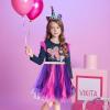 imageVIKITA Girls Dresses Winter Long Sleeve Party Tutu Dresses for Girls 312 YearsPurple