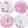 imageVIKITA Girls Dresses Winter Long Sleeve Party Tutu Dresses for Girls 312 YearsWhite Pink