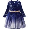 imageVIKITA Girls Dresses for Winter Long Sleeve Toddler Girls Clothes Party Tulle Dresses for Girls 312 YearsAlh4586