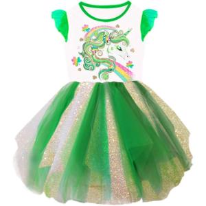 imageVIKITA Girls Dresses for Summer Short Sleeve Toddler Girls Clothes Party Tutu Dresses for Little Girls 212 Years