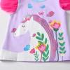 imageVIKITA Girls Casual T Shirt Ruffle Sleeves Summer Cotton Tee with Cartoon Printed for Girls Tee TopsBlues271