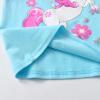 imageVIKITA Girls Casual T Shirt Ruffle Sleeves Summer Cotton Tee with Cartoon Printed for Girls Tee TopsBlues272