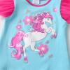 imageVIKITA Girls Casual T Shirt Ruffle Sleeves Summer Cotton Tee with Cartoon Printed for Girls Tee TopsBlues272
