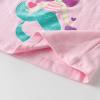 imageVIKITA Girls Casual T Shirt Ruffle Sleeves Summer Cotton Tee with Cartoon Printed for Girls Tee TopsPinks5306