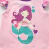 imageVIKITA Girls Casual T Shirt Ruffle Sleeves Summer Cotton Tee with Cartoon Printed for Girls Tee TopsPinks5306