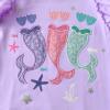 imageVIKITA Girls Casual T Shirt Ruffle Sleeves Summer Cotton Tee with Cartoon Printed for Girls Tee TopsPurples274