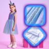 imageVIKITA Girls Dresses Summer Ocean Party Blue Tutu Dress for 212 Years KidsBlue  Green