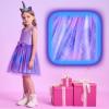 imageVIKITA Girls Dresses Summer Ocean Party Blue Tutu Dress for 212 Years KidsPurple