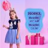imageVIKITA Girls Dresses Summer Party Pink Tutu Dress for 212 Years KidsBlue