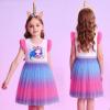 imageVIKITA Girls Dresses Summer Party Pink Tutu Dress for 212 Years KidsPink