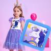 imageVIKITA Girls Dresses Summer Party Pink Tutu Dress for 212 Years KidsPurple