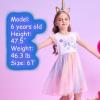 imageVIKITA Girls Dresses Summer Party Pink Tutu Dress for 212 Years KidsWhite