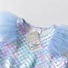 imageVIKITA Girls Dresses Summer Short Sleeve Toddler Girls Clothes Party Tutu Dresses for 312 Years KidsBlue