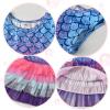imageVIKITA Girls Dresses Summer Short Sleeve Toddler Girls Clothes Party Tutu Dresses for 312 Years KidsBlue Pink
