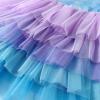 imageVIKITA Girls Dresses Summer Short Sleeve Toddler Girls Clothes Party Tutu Dresses for 312 Years KidsDeep Blue