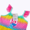 imageVIKITA Girls Dresses Summer Short Sleeve Toddler Girls Clothes Party Tutu Dresses for 312 Years KidsYellow