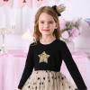 imageVIKITA Girls Dresses for Winter Long Sleeve Toddler Girls Clothes Party Tulle Dresses for Girls 312 YearsLh4880