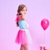 imageVIKITA Girls Summer Skirt Sets Ruffle Tulle Sleeves TShirt Tutu Skirt Birthday Party Outfit 312 YearsBlues272