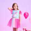 imageVIKITA Girls Summer Skirt Sets Ruffle Tulle Sleeves TShirt Tutu Skirt Birthday Party Outfit 312 YearsBlues272