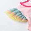 imageVIKITA Girls Summer Skirt Sets Ruffle Tulle Sleeves TShirt Tutu Skirt Birthday Party Outfit 312 YearsPinks5303