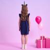 imageVIKITA Toddler Girls Summer Cotton Dress Sleeveless Swing Midi Casual Sundress for 310 YBluesh8202